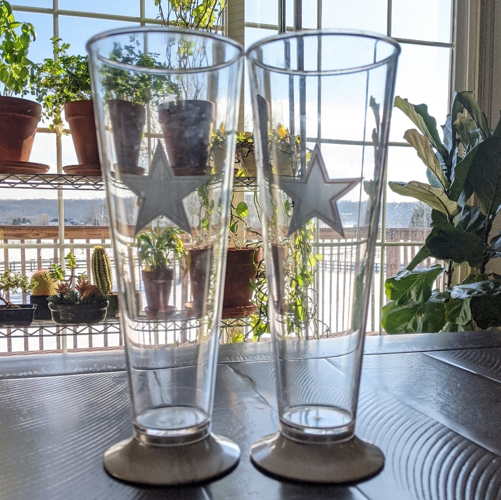 NFL Cowboys Stadium plastic beer glasses
